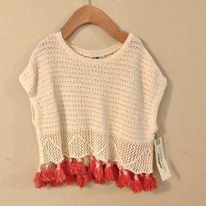Poncho with tassels - toddler girls